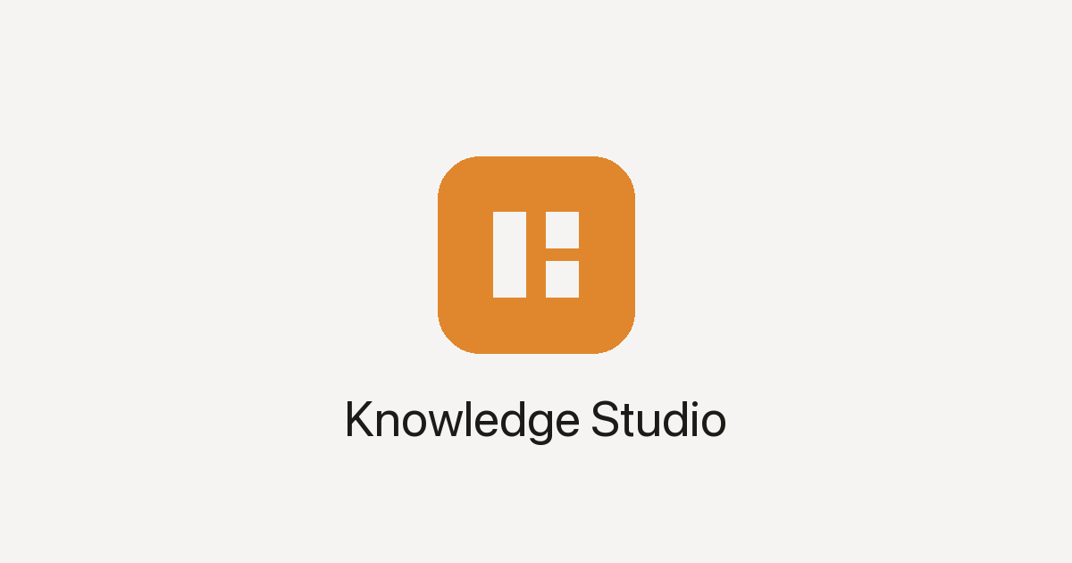 Knowledge Studio Knowledge Studio